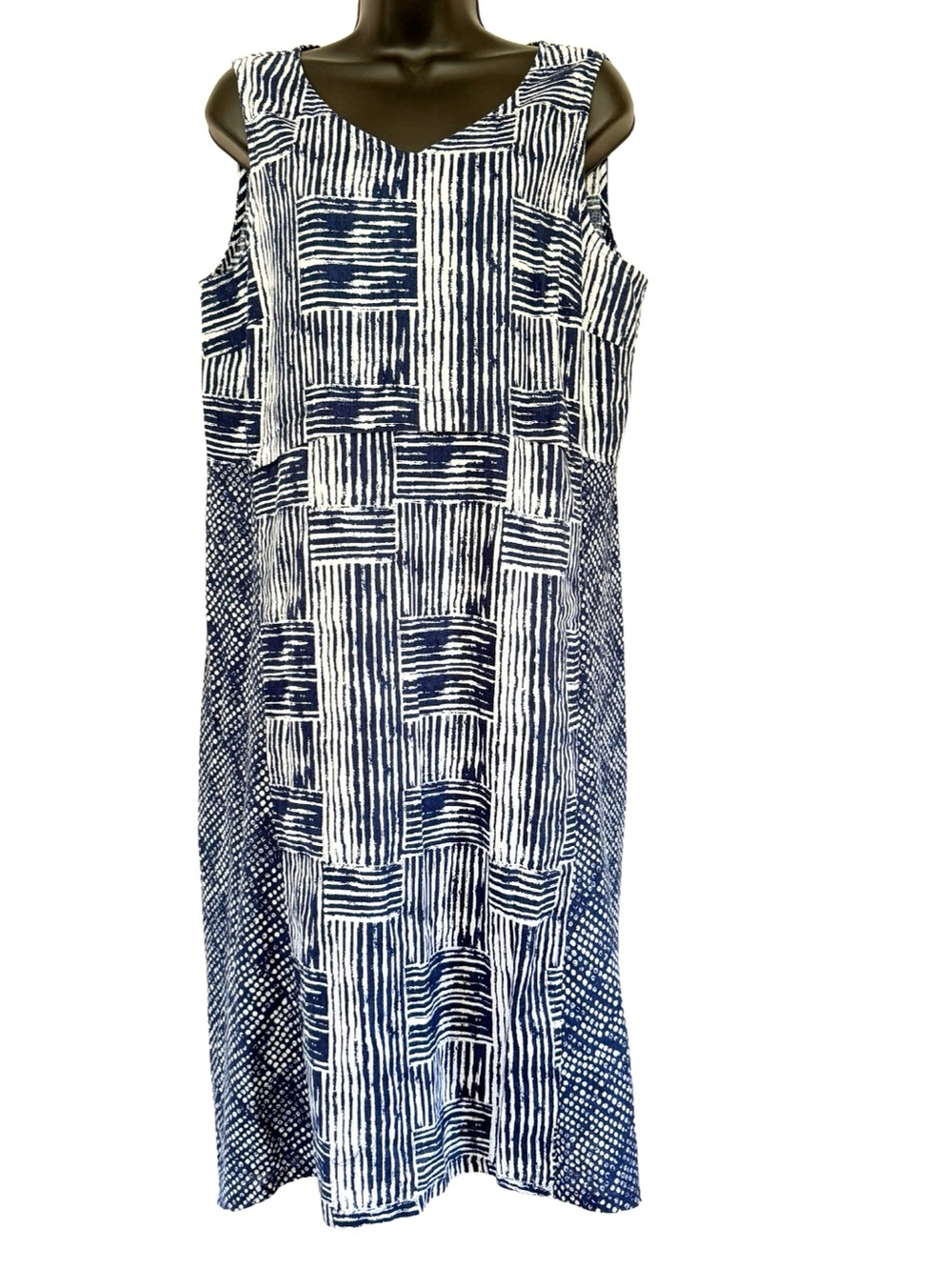 Habitat Women's Linen Blend Lagenlook Coastal Resort Dress